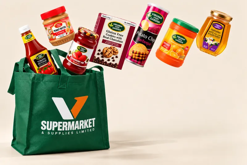 Groceries coming out of a V1 carry bag
